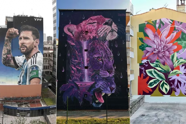 Cuatro argentinos compiten por tener “el mejor mural del mundo”