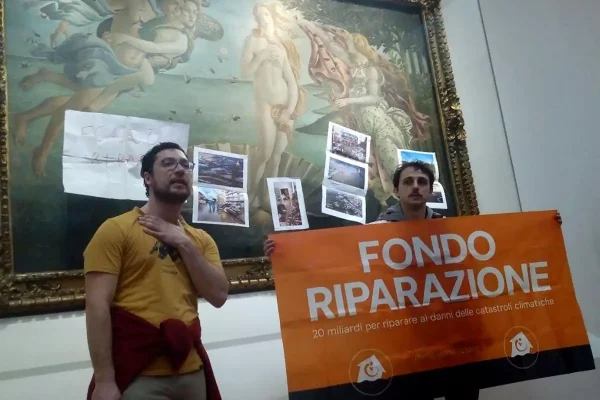 Un grupo de ecologistas vandalizó la Venus de Botticelli en Florencia, Italia
