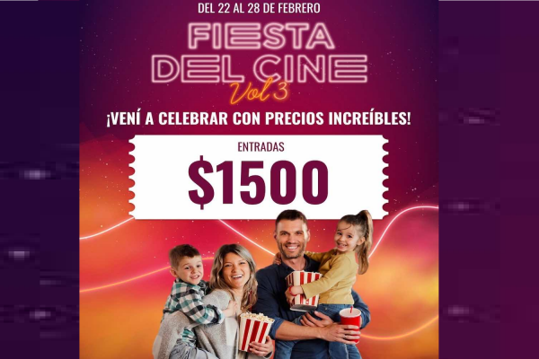 Comenzó la Fiesta del Cine 2024 con entradas a 1.500 pesos