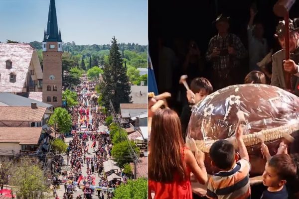 El pueblo que celebra Pascua a lo grande: el huevo gigante que se reparte entre vecinos y turistas