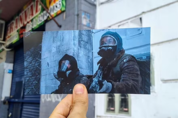 Reconstruyó con fotos las escenas de El Eternauta en la realidad y se hizo viral