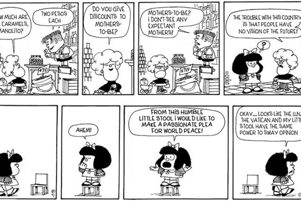 Mafalda se publica por primera vez en inglés con preguntas incómodas que rebotan en la actualidad