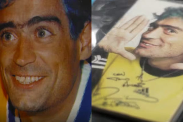 Es coleccionista de Rodrigo, ingresó en el libro Guinness y tiene hasta pasto de la casa del cantante