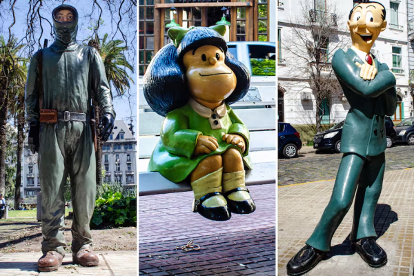 De El Eternauta a Mafalda: dónde están escondidas las esculturas de las historietas en pleno Buenos Aires