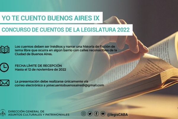 Convocatoria para un Concurso Literario de la Legislatura de la Ciudad de Buenos Aires