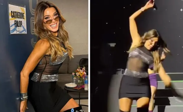 Catherine Fulop reveló que tendrá que ser operada tras su dura caída en el show de Erreway
