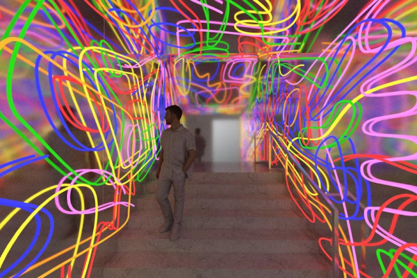 Marta Minujín invita a jugar al público de Madrid