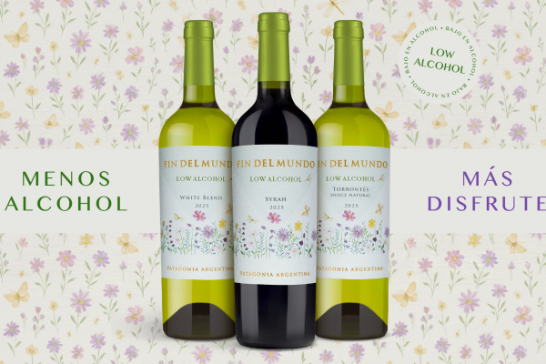 Llega Fin Del Mundo Low Alcohol, la primera línea de vinos naturalmente bajos en alcohol de la Patagonia