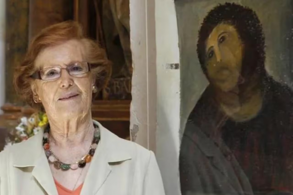 Murió la mujer que tuvo el pifie más recordado: la “restauradora” del Ecce Homo que se convirtió en un meme