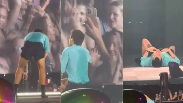 Harry Styles se desplomó en el escenario de Wembley durante la ola de calor en Londres