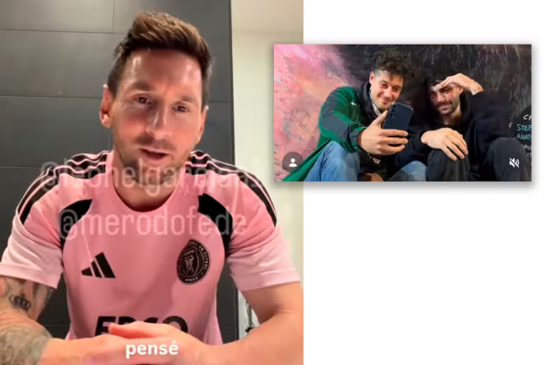 Messi vio el impactante mural que le hicieron en Berazategui y sorprendió a sus creadores con un video