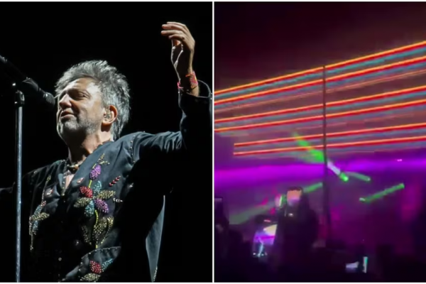 La dura caída de Adrián Dárgelos de Babasónicos en pleno show: el video del momento