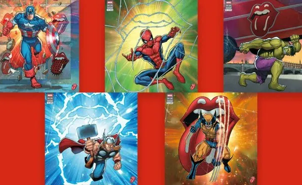 Los Rolling Stones se unen a Marvel para una serie exclusiva de vinilos de colección