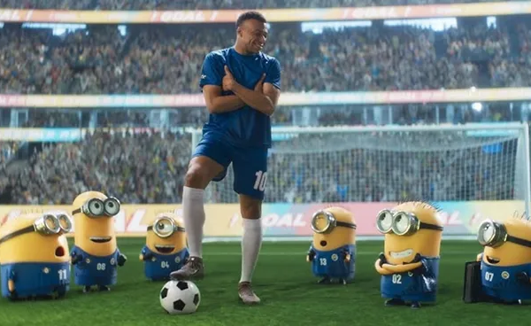 Kylian Mbappé se reunió con los Minions en un tráiler de la nueva película de la saga