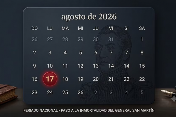 Cuándo es el feriado de agosto y cómo quedará el único fin de semana largo del mes
