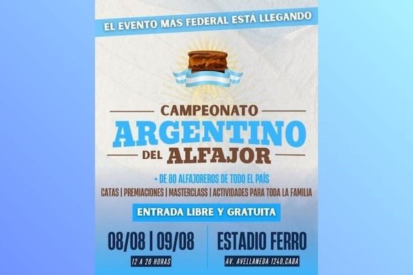 El Campeonato Argentino del Alfajor llega al estadio de Ferro con más de 80 productores de todo el país