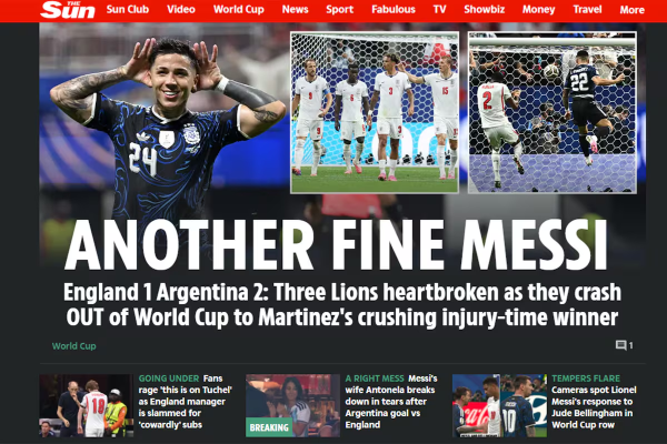 Así se vivió la victoria argentina ante Inglaterra en los medios del exterior