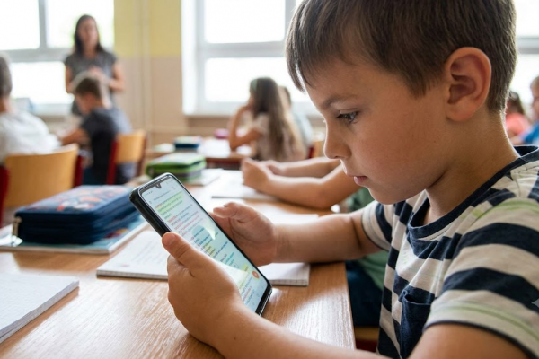 6 de cada 10 chicos de 8 años tienen celular propio, pero la prohibición en la escuela muestra resultados dispares