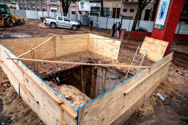 Sorpresa: hallan bajo tierra vestigios del antiguo Mercado Norte en pleno centro de Rosario