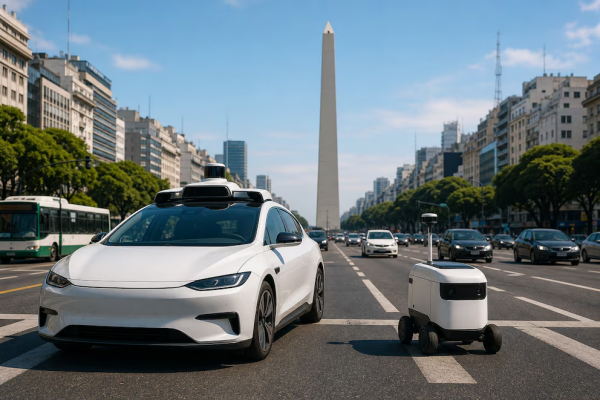 La Ciudad de Buenos Aires habilitó pruebas de autos sin conductor y robots de reparto